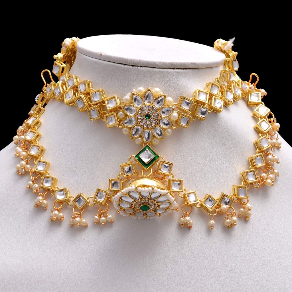 mohit jewellers Trendy rajputi sheeshful with borla for Women