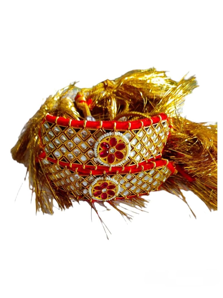 Yash Jewellery Multi Purpose Rajputi Kundan Kids Bajubandh Womens Pochi Set Pair With Loom