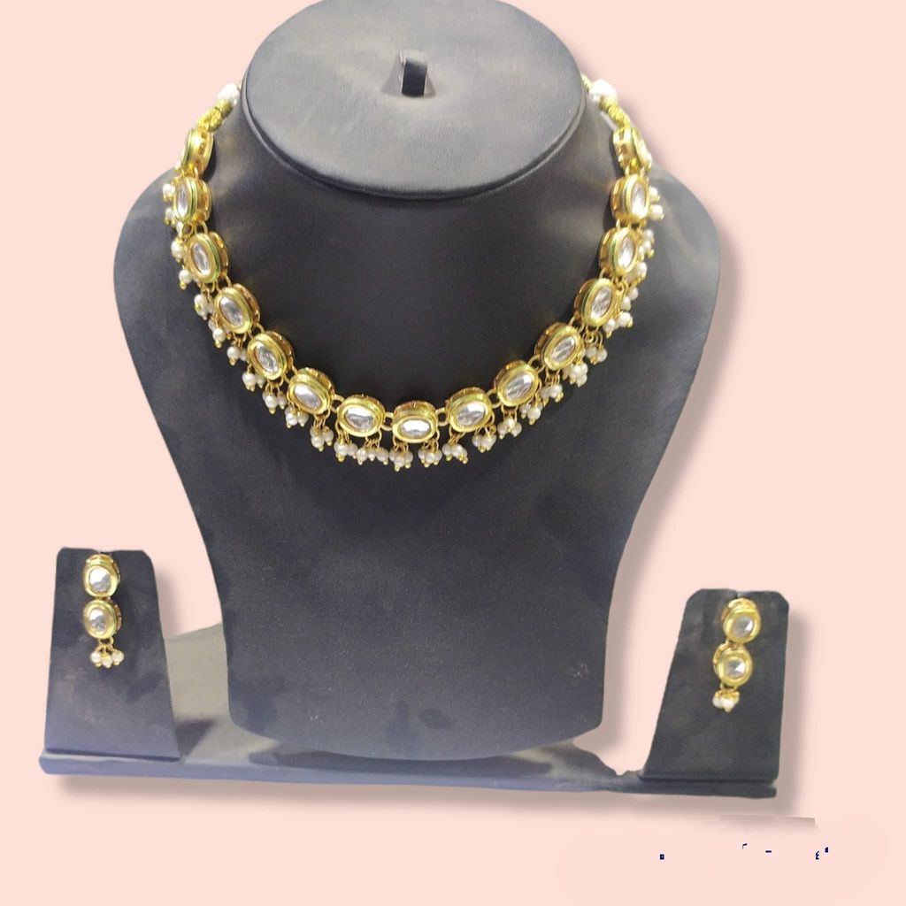 Yash Jewellery Two In One Kundan Necklace Set For Girls Women