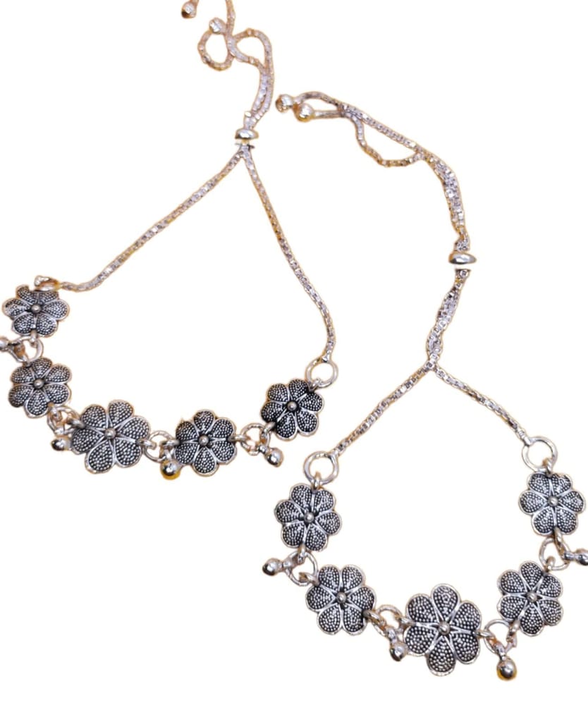 Yash Jewellery Daily Wear Silver Anklet Set For Kids and Women Guarantee Plating