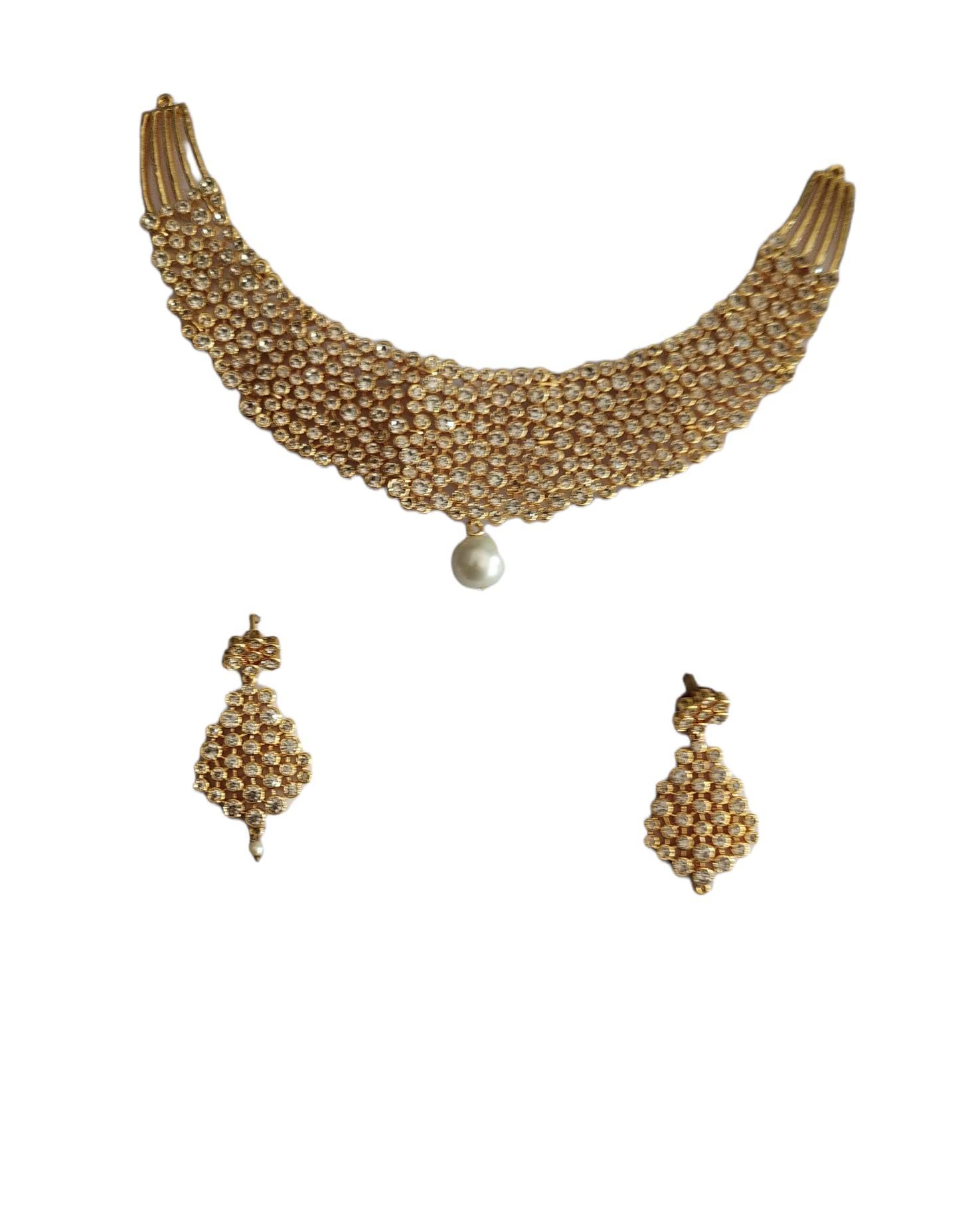 Infinity Jewellers Gold Plated Necklace Set For Women High Quality