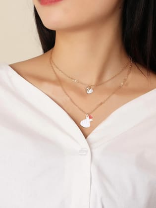 Dainty Elegance Dual Layer Necklaces for Women and Girls - The Perfect Blend of Style and Sophistication