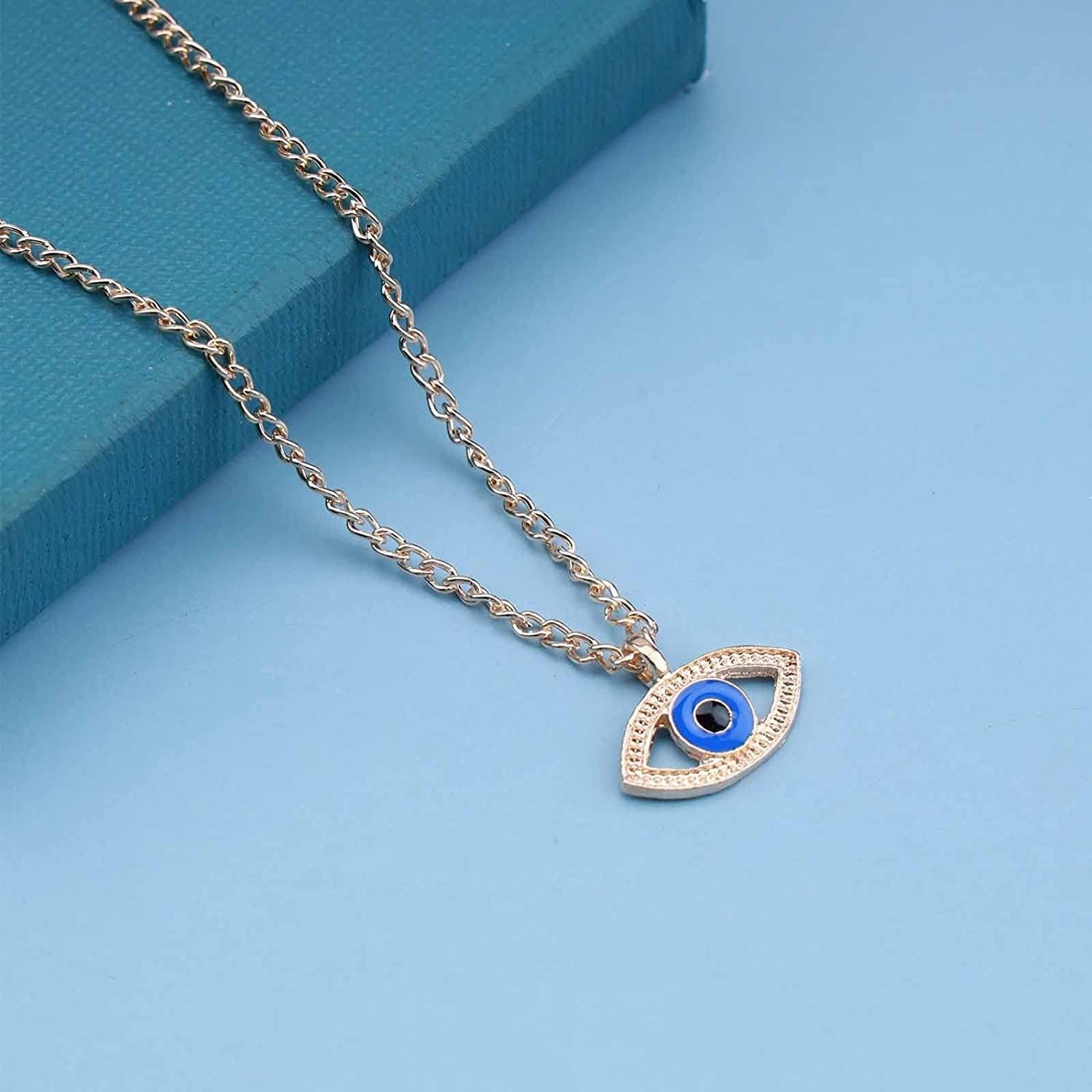 Buy Om Jewells Blue Crystal Swan Pendant Necklace Enhanced with Blue and  White Chaton Stones made for Girls and Women PD1000816 Online at Low Prices  in India - Paytmmall.com
