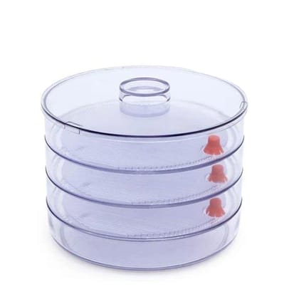 Arshalifestyle  Plastic 4 Compartment Sprout Maker, White