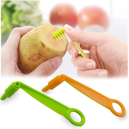 Arshalifestyle  Kitchen Plastic Vegetables Spiral Cutter / Spiral Knife / Spiral Screw Slicer