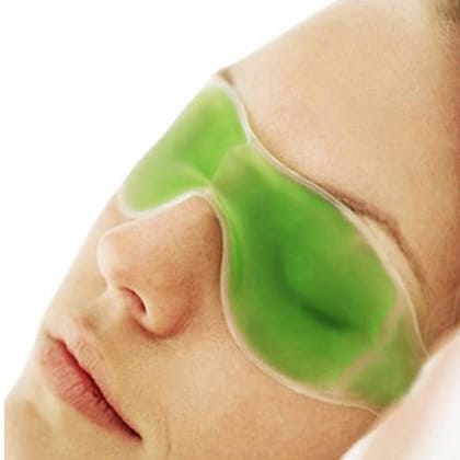Arshalifestyle  Cold Eye Mask with Stick-on Straps (Green)