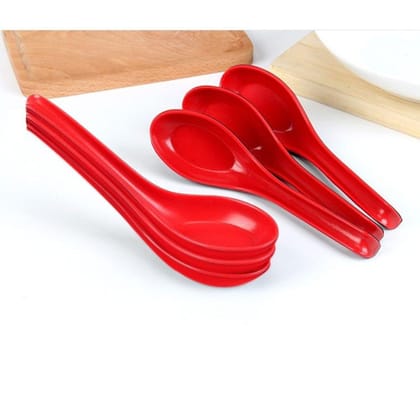 Arshalifestyle  Microwave Safe, Unbreakable, Colorful Soup/Dessert Spoons, Food Grade Set of 6 Pcs,