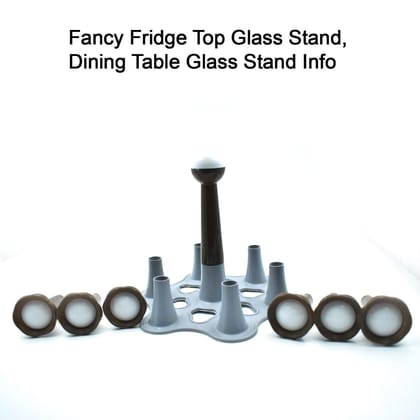 Arshalifestyle  Fancy Fridge Top Glass Stand, Dining Table Glass Stand