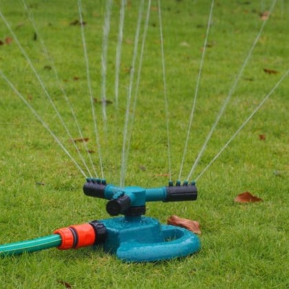 Arshalifestyle  3 Arm 360° Sector Rotating Water Sprinkler Garden Pipe Hose Irrigation Yard