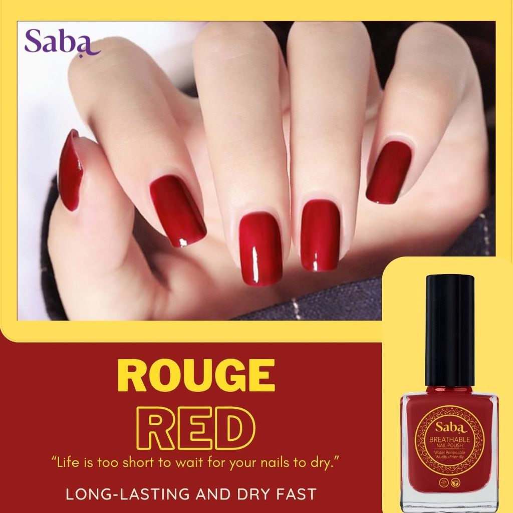 Saba Breathable Halal & Vegan Wudhu Friendly Nail Polish