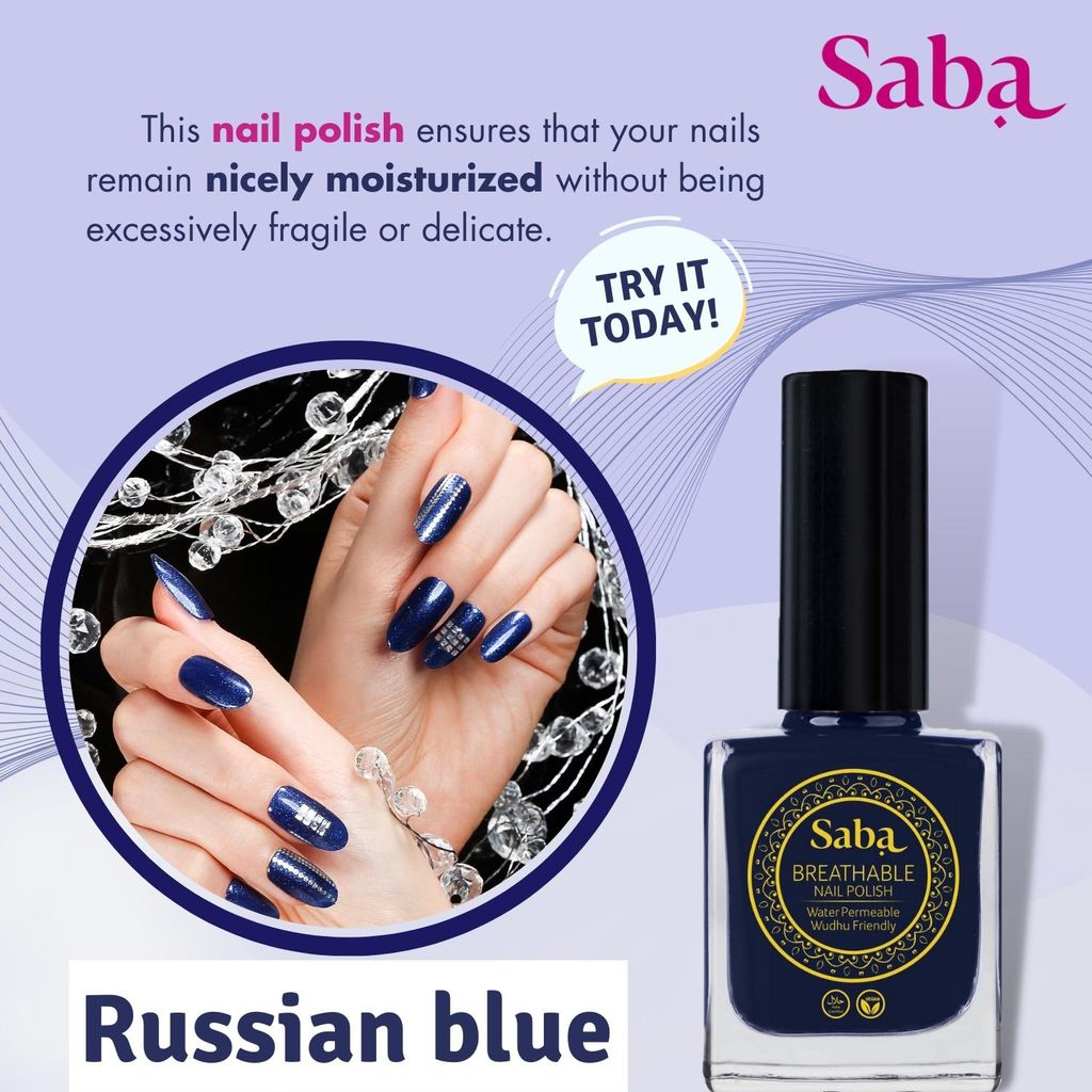 Saba Breathable Halal & Vegan Wudhu Friendly Nail Polish
