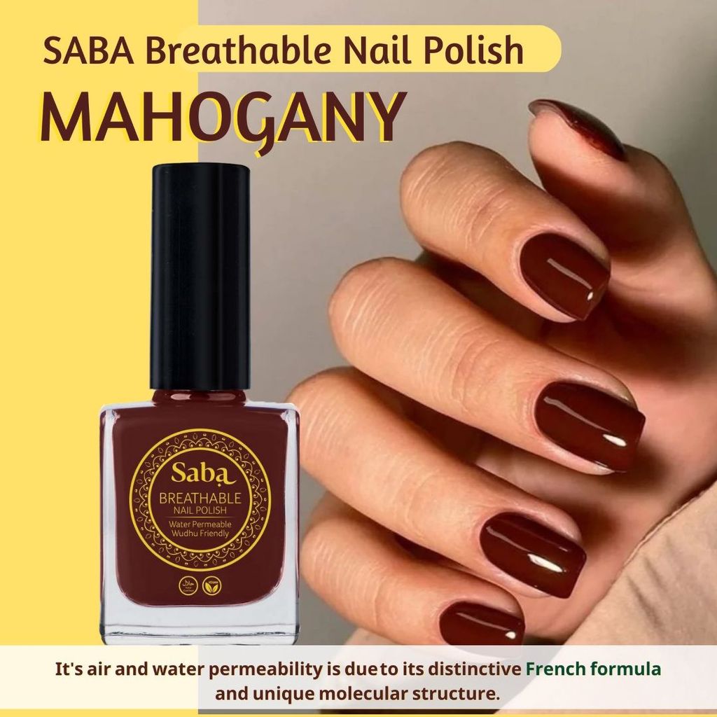Saba Breathable Halal & Vegan Wudhu Friendly Nail Polish