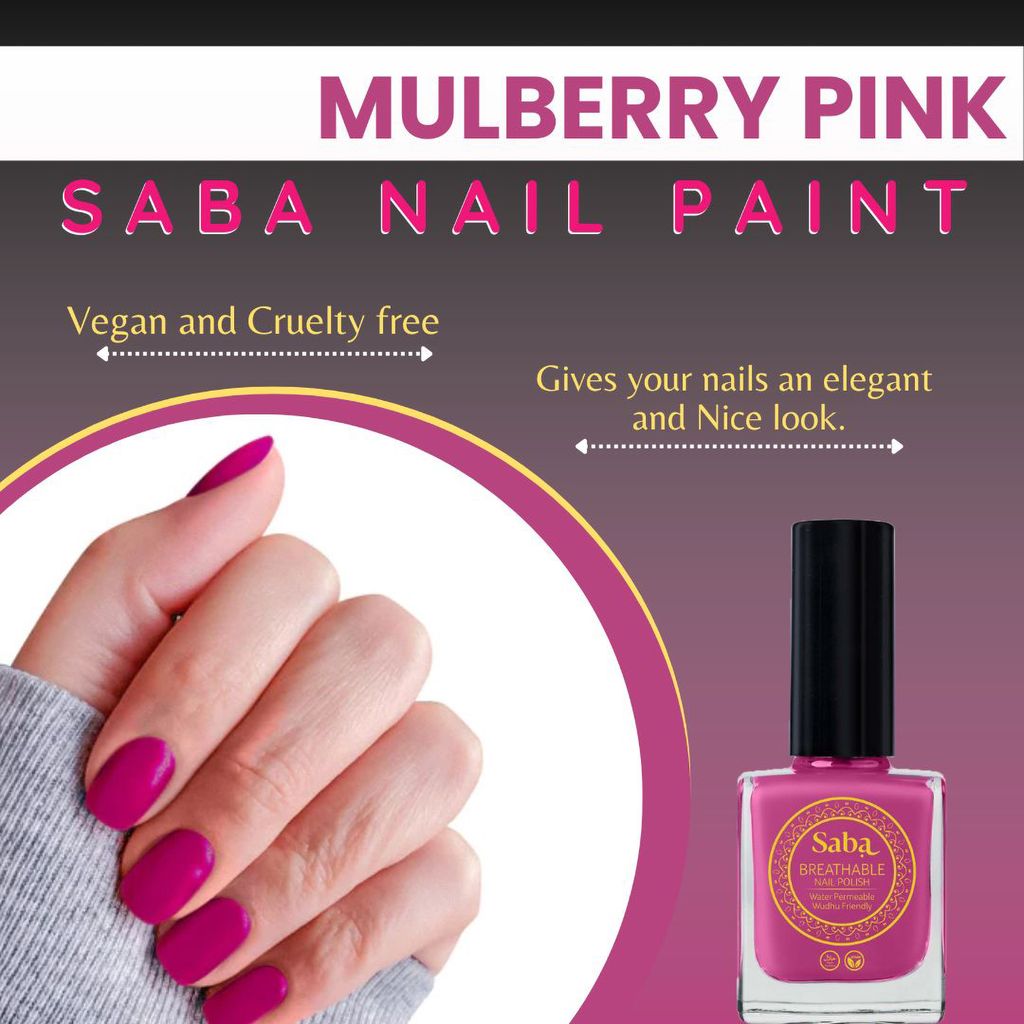 Saba Breathable Halal & Vegan Wudhu Friendly Nail Polish