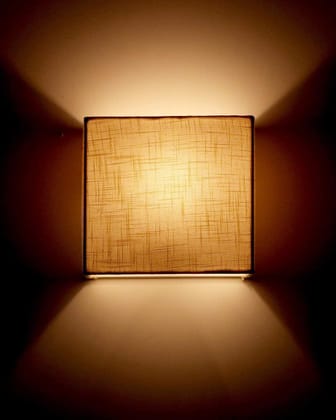 LIGHT ANGLE Handmade Fabric Wall Lamp Shade for Bedroom (Squire - Beige)
