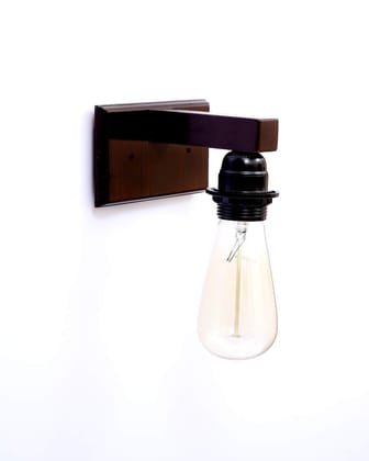LIGHT ANGLE Handmade Surface Mounted Wall Scone Lamp (Brown, Medium)