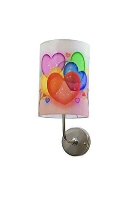 Light Angle Handmade Colored Crafted Scented Lovely Heart Wall Lamp Sconce Lamp Shade (Multicolour)