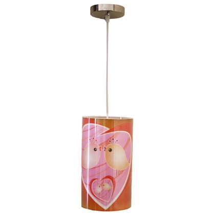 Light Angle Handmade Plastic with Color Paper Sheet Crafted Bird Sceneted Wall Sconce Lamp ((5.5x5.5 x 8 inch, Multicolour)