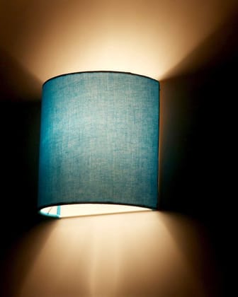 Light Angle Handmade Fabric Wall Lamps for Bedroom (Sky)