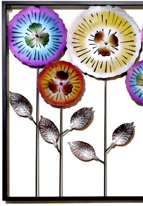 LIGHT ANGLE Metal Art Wall Hanging Antique Contemporary Sculpture Frame Wall Decor Centerpiece - (Multicolour)