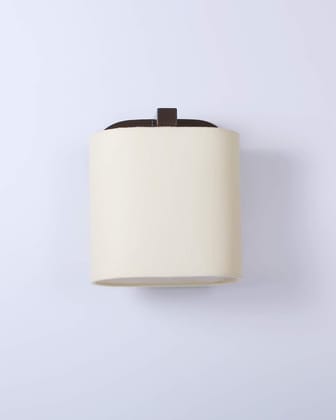 LIGHT ANGLE Wooden Surface Mounted Classic Fabric Oval Shape Wall Lamps for Home Bedroom