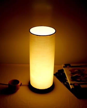 LIGHT ANGLE Handmade Wooden Base Table Lamps for Bedroom