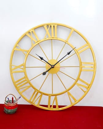 LIGHT ANGLE Handmade Black Metal Wall Clock