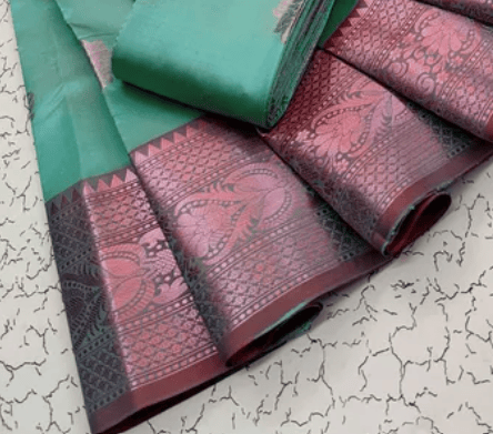 PREMILA SOFT SILK SAREES Green color