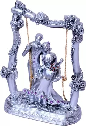 Swing with romantic Couple figurine swing Decorative Showpiece