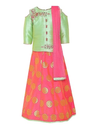 Silk Blend Lehenga Choli Set