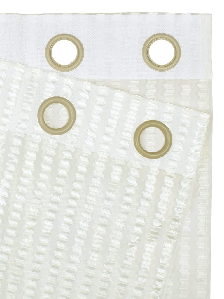 Transparent White Window Curtains