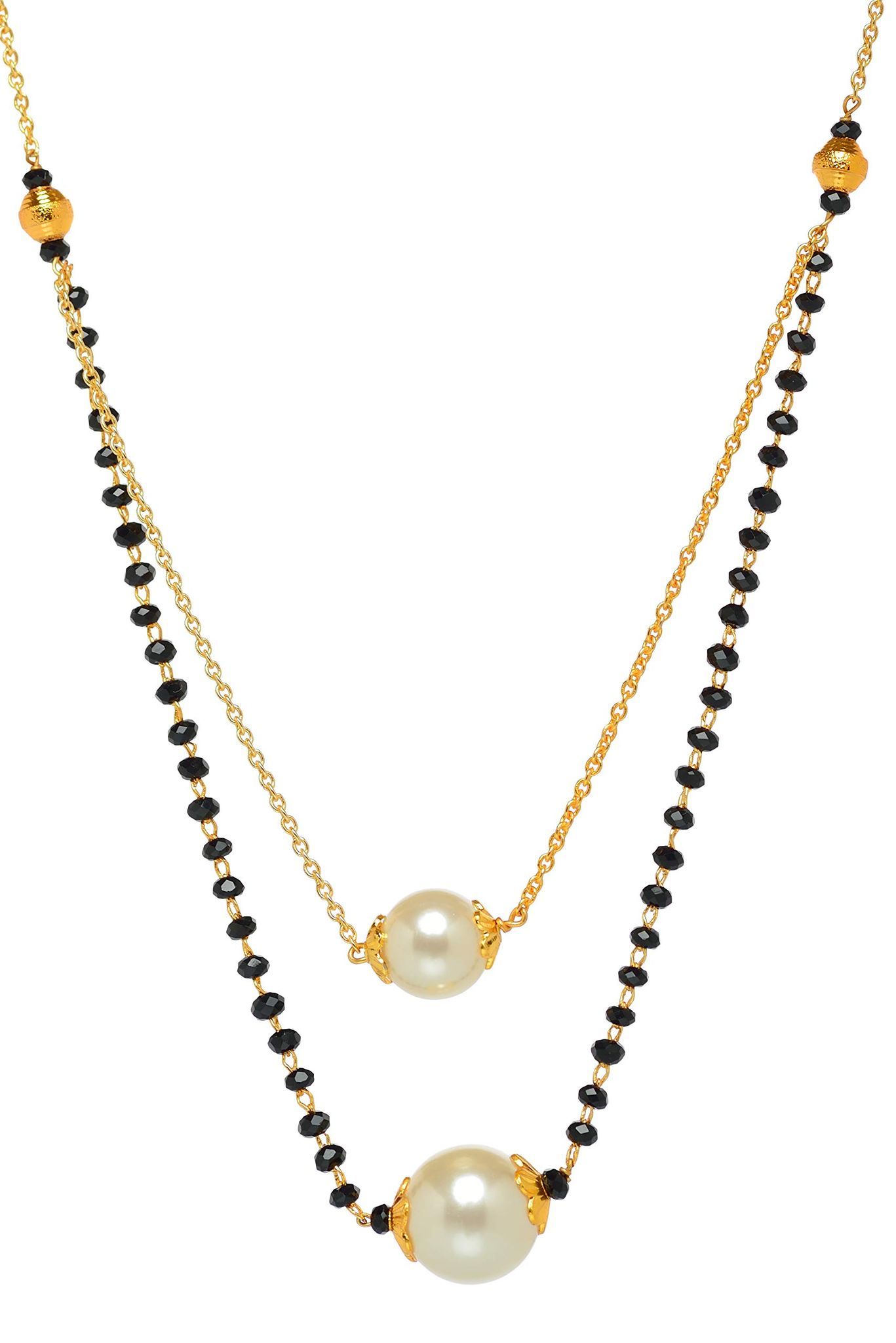 Aarohi13 Women's Pride Designer Gold Plated Mangalsutra Pendant with Chain for Women