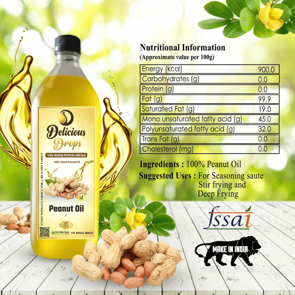 Wood Pressed Peanut Oil 1000 ML
