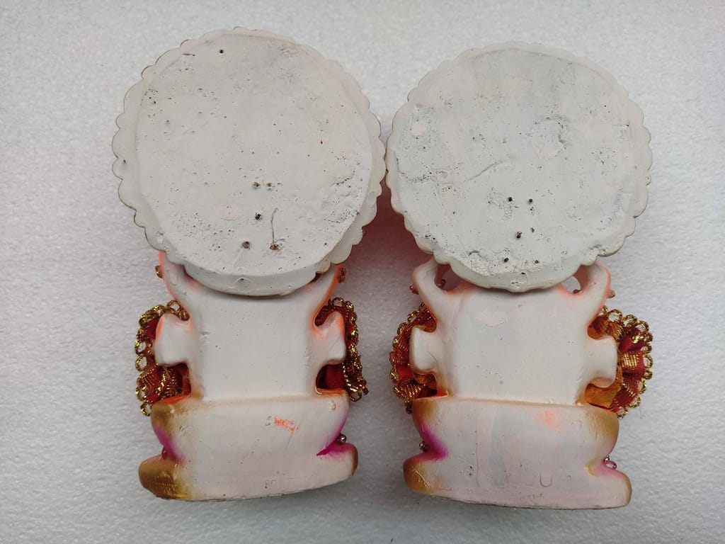 KSI Mitti ke Laxmi Ganesh Idol (Statue) for Diwali/Laxmi Puja