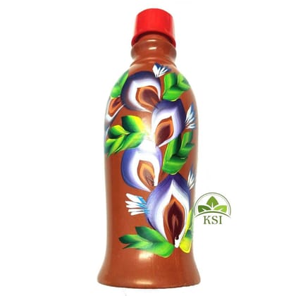 KSI Self traditional Earthenware Clay cooling water bottle 1.4 Litres