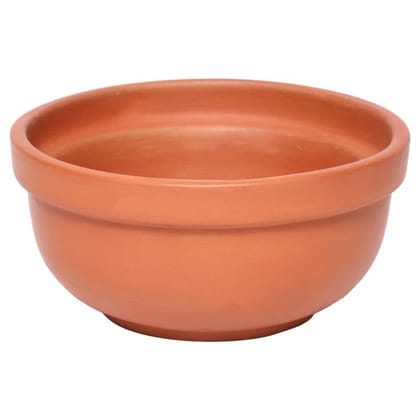 KSI Clay Bowls for Kitchen & Restaurant Terracotta Handmade Clay Bowl for Soup, Dal, Kadhi, Curry Pack of 4