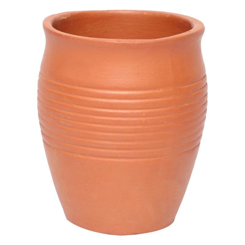 KSI Clay (mitti) Khullad/Traditional Tea Cup (Brown) Set of 6