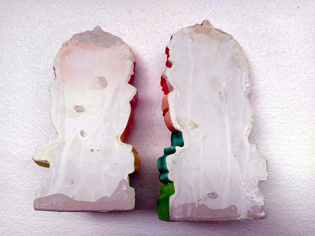 KSI Terracotta Clay Laxmi Ganesh Murti Idol of Clay, Mitti for Diwali Puja Lakshmi