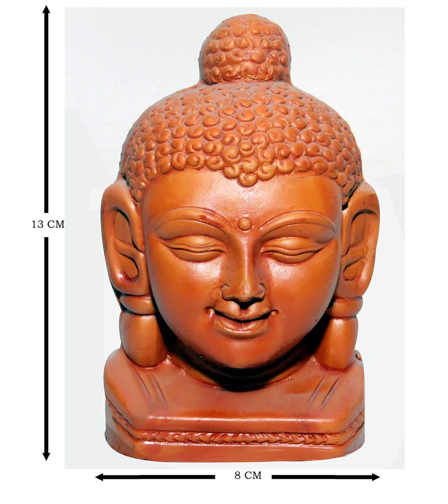 KSI | Lord Buddha | Head Face Statue | Showpiece/Gift Idol/Decorative / 14 CM | Brings Health/Peace/Success/Happiness