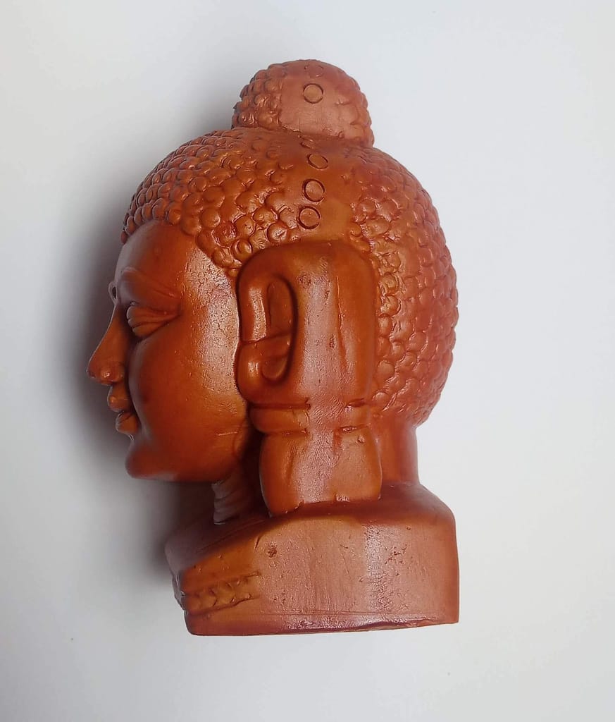 KSI | Lord Buddha | Head Face Statue | Showpiece/Gift Idol/Decorative / 14 CM | Brings Health/Peace/Success/Happiness