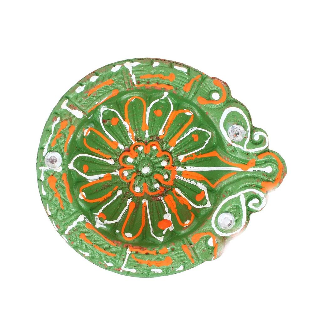 Mitti ke Decorative Diye - 12 Pcs (Can Filled up by Any Oil)