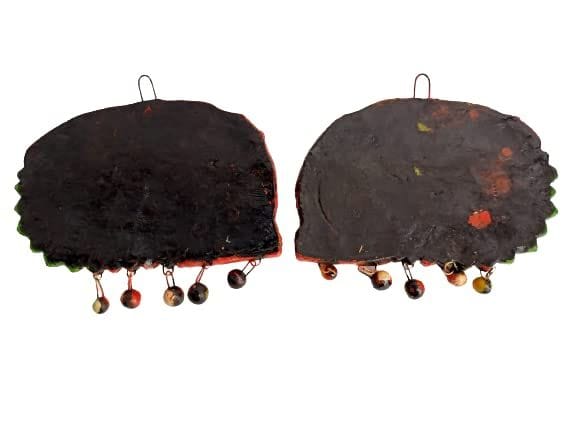 KSI Shubh Labh Terracotta Handmade Door/Wall Hanging | Wall Hanging and Religious Figurine for Home Decor and Gifts for Diwali Door Office & Mandir Decoration Set