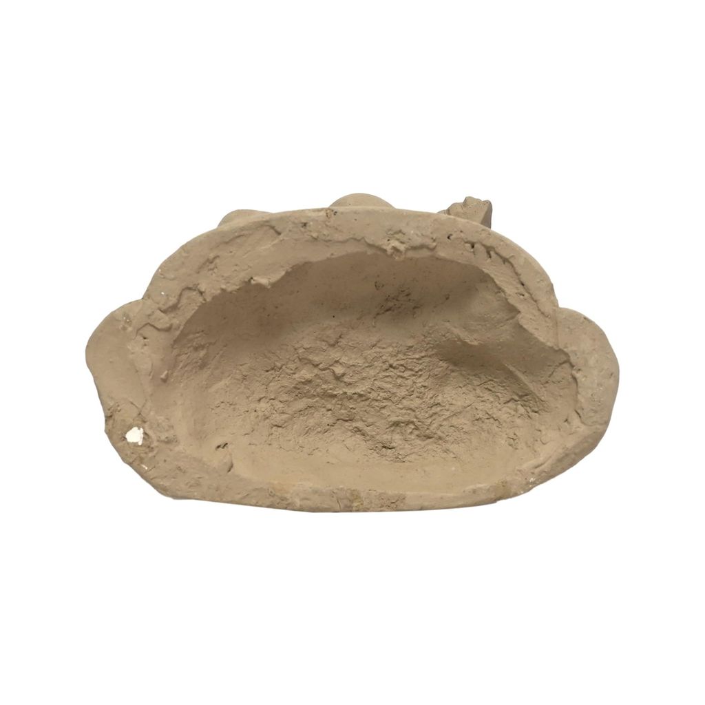 KSI Eco Friendly Handcrafted God Ganesh Clay Idol Mud Murti Kacchi Mitti Lord Ganesha Water Soluble Ganesh Idol for Ganpati Visarjan and for Home Temple (Size- 7.5 Inches)