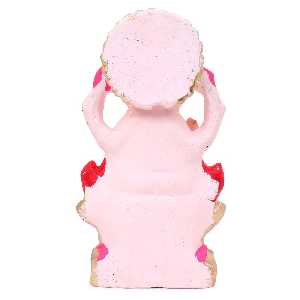 KSI Biodegradable Ganesh Murti Mitti Ganpati Statue for Ganpati Visarjan Mati Ganesh Water Soluble Ganesh Natural Clay Idol