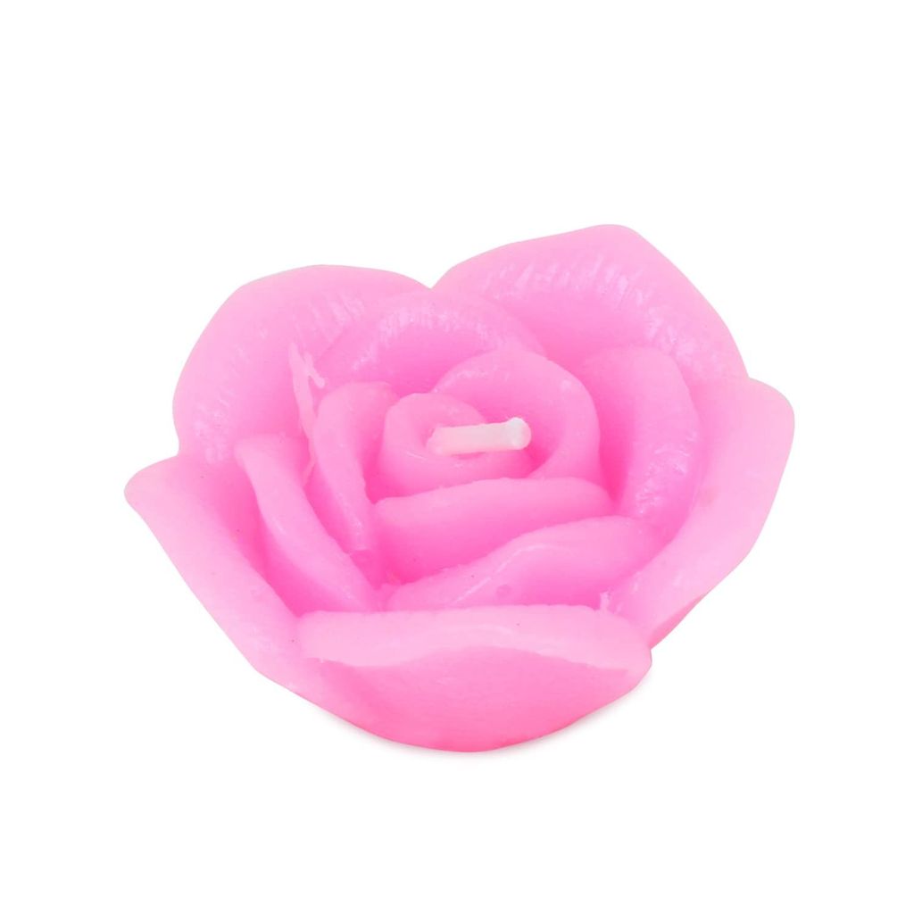 KSI Lotus Flower Shape Water Sensor Floating Glitter Wax Candles Home Decoration Diya (Pack of 6)