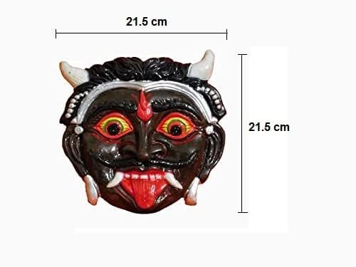 KSI Handmade Terracotta Clay Wall Hanging Nazar Battu Evil Eye Protector & God Figurines Sculptures for Home Entrance Office Temple and Shop