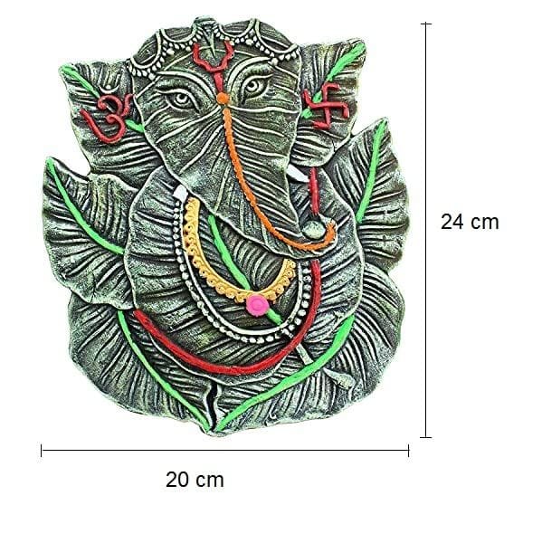 KSI Handmade Terracotta Clay Wall Hanging Nazar Battu Evil Eye Protector & God Figurines Sculptures for Home Entrance Office Temple and Shop