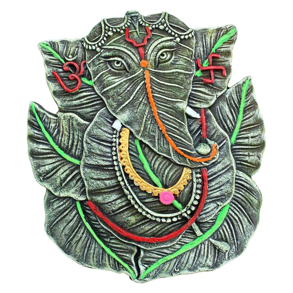 KSI Handmade Terracotta Clay Wall Hanging Nazar Battu Evil Eye Protector & God Figurines Sculptures for Home Entrance Office Temple and Shop