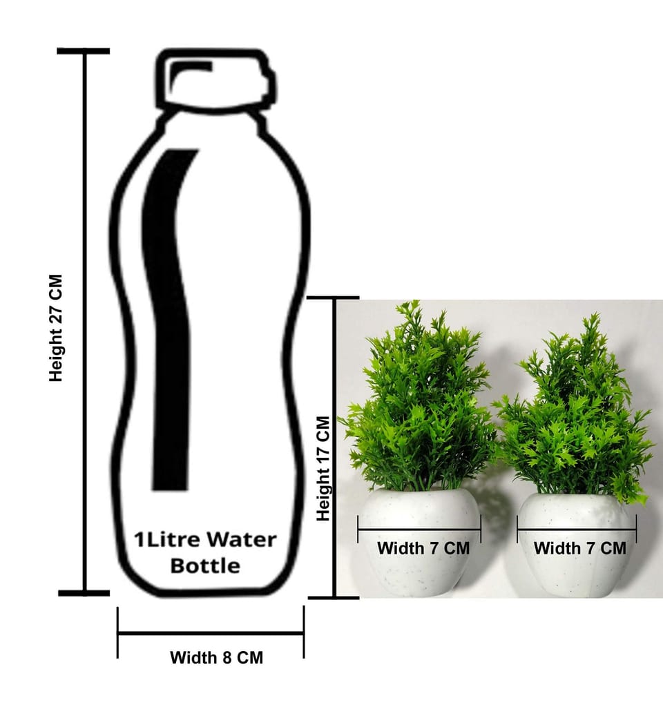 KSI Artificial Bonsai Plants Tree with Pot Vase for Home Office Table Living Room Decoration Gifting Purpose & Diwali Decor