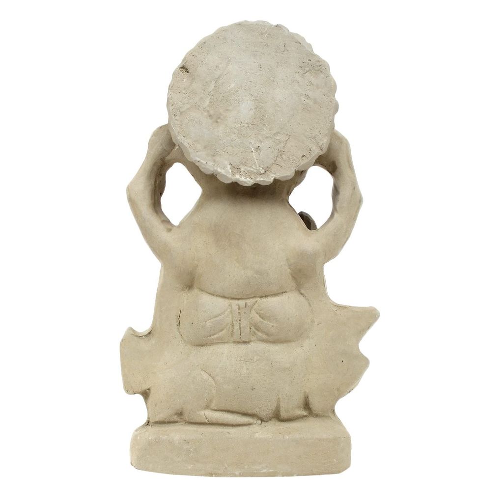 KSI Eco Friendly Ganesh Murti Biodegradable Mitti Ganpati Statue for Diwali Decoration Home Temple & Visarjan Dissolve in Water Clay Idol