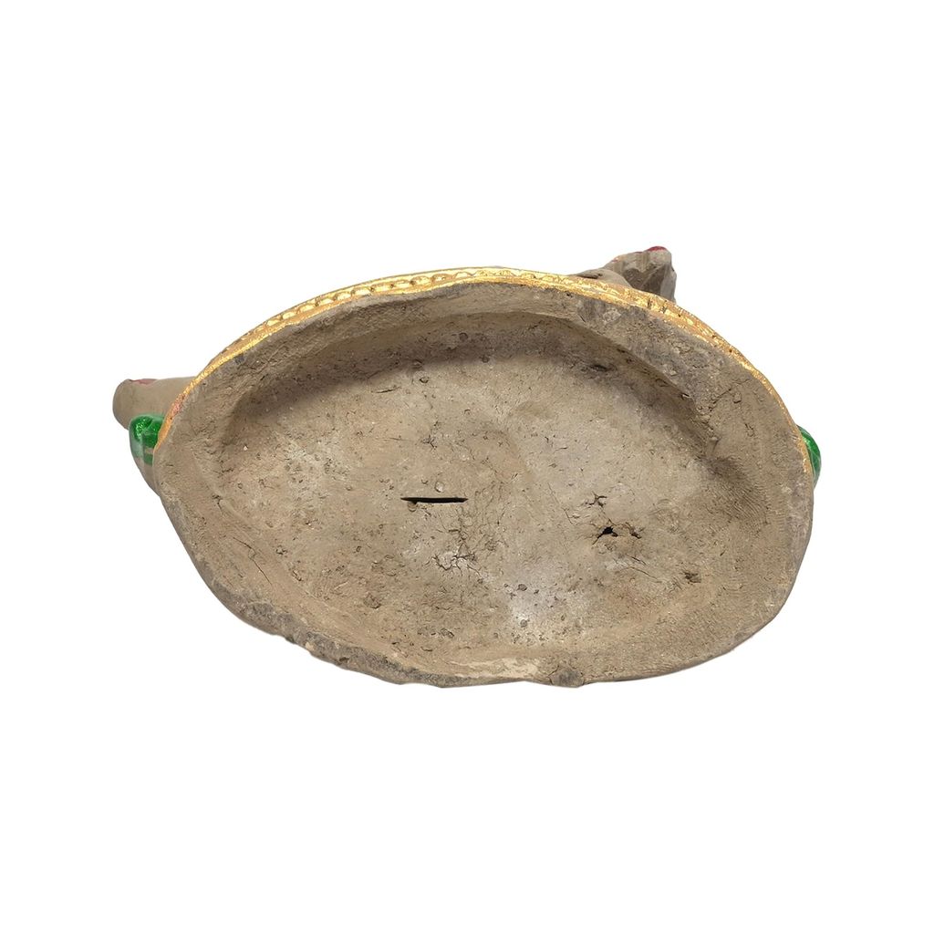 KSI Eco Friendly Ganesh Murti Biodegradable Mitti Ganpati Statue for Diwali Decoration Home Temple & Visarjan Dissolve in Water Clay Idol